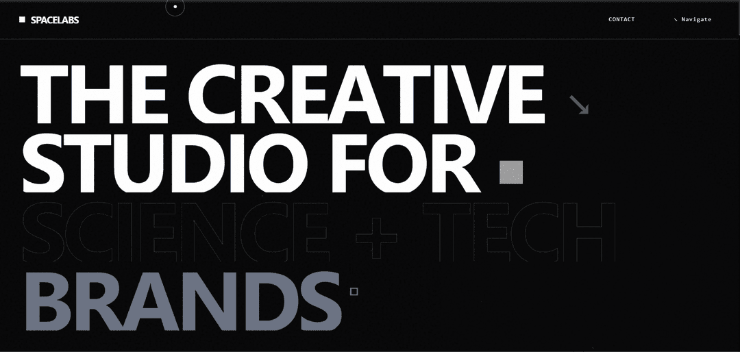 SpaceLabs Creative Studios Landing Page